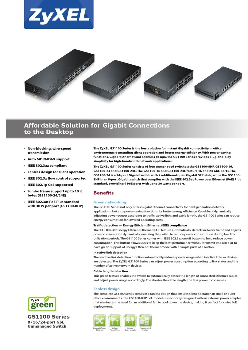ZyXEL Communications GS1100-8HP quick guide