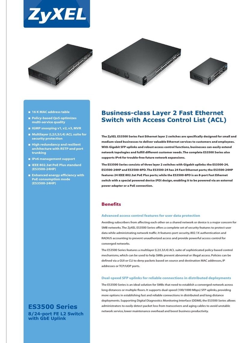 ZyXEL Communications ES 3500-24 User manual