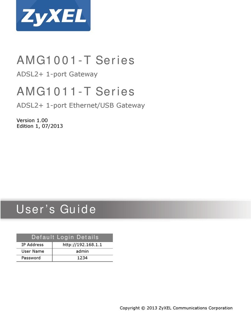 ZyXEL Communications AMG1001-T Series User manual