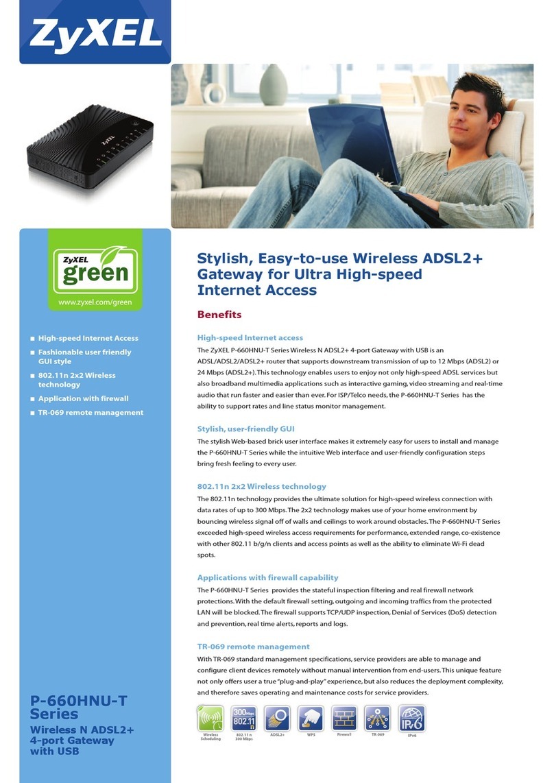 ZyXEL Communications P-660HNU-T1 quick guide