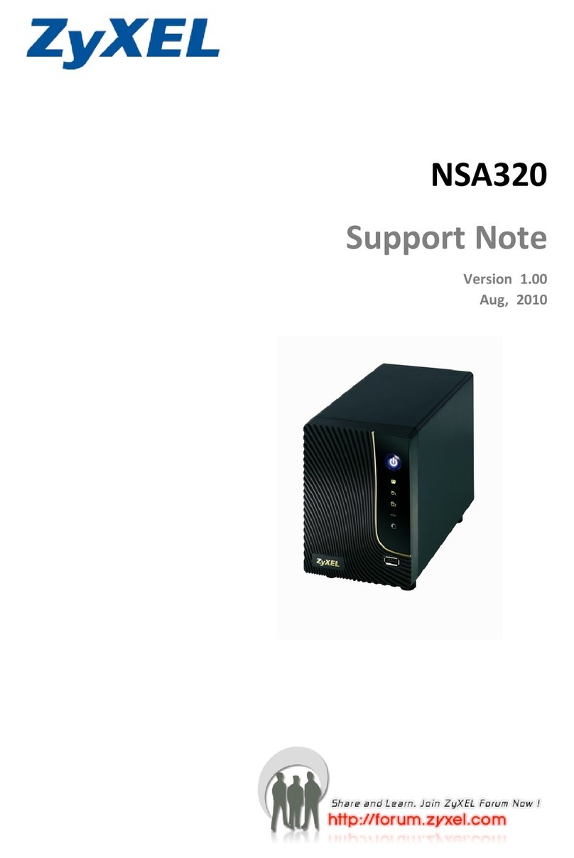 ZyXEL Communications NSA320 Support note