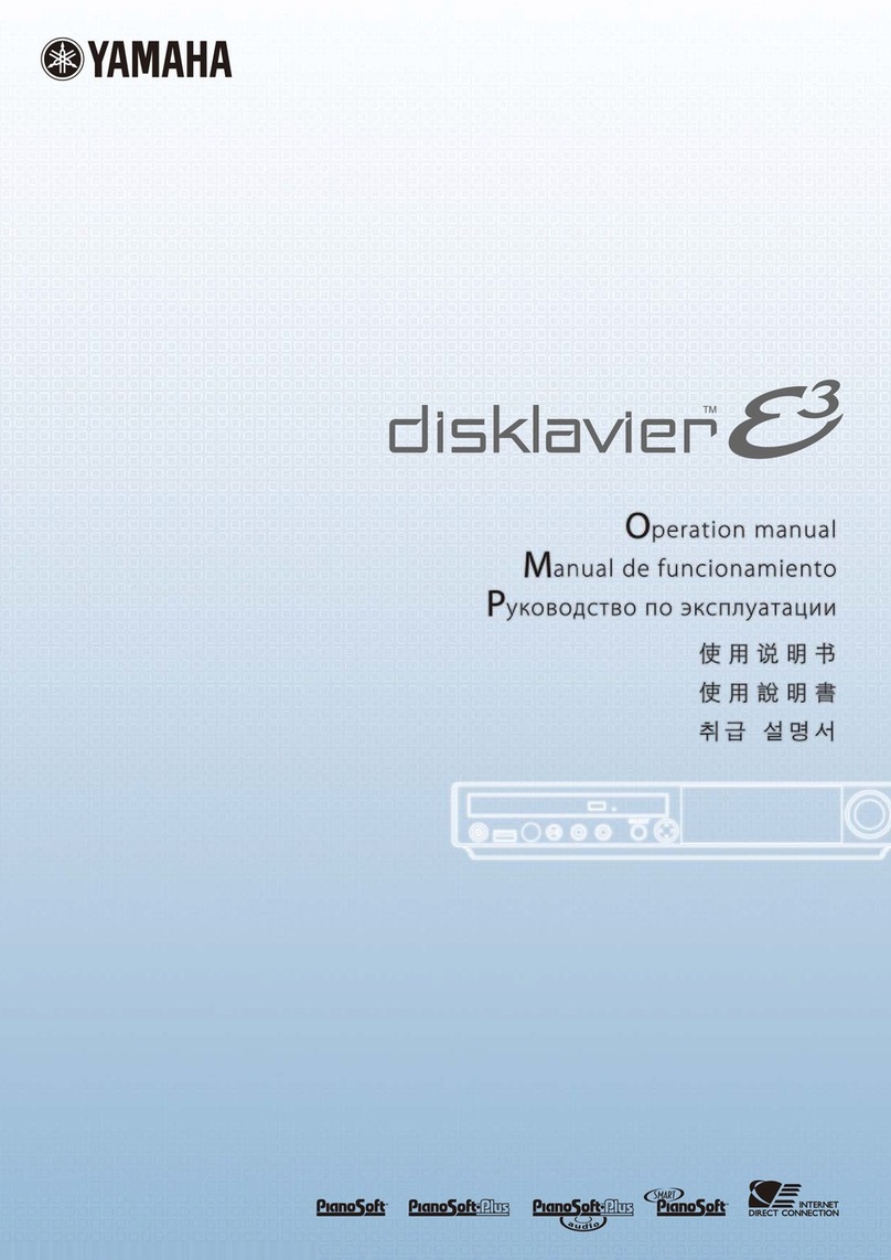 Yamaha Disklavier E3 User manual
