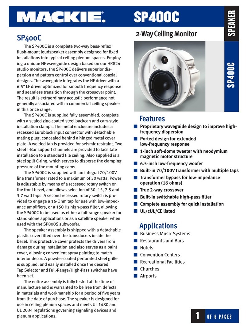 Mackie SP400C Manual