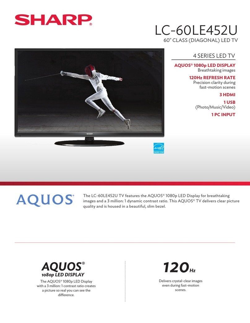 Sharp Aquos LC-60LE452U User manual