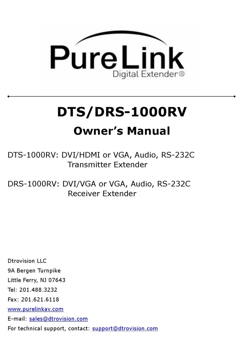 PureLink DTS-1000RV User manual