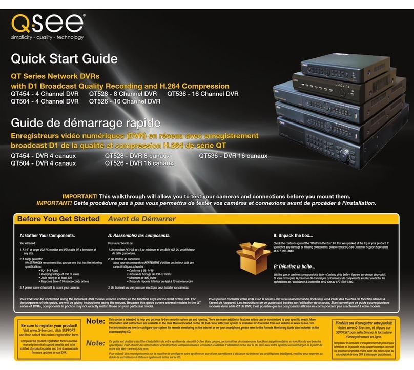 Q-See QT454 User manual