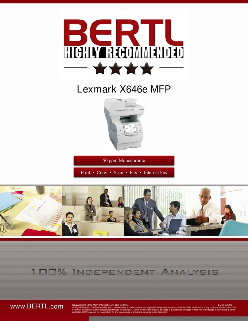 Lexmark X646e MFP User manual