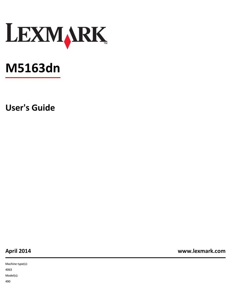 Lexmark M5163dn User manual