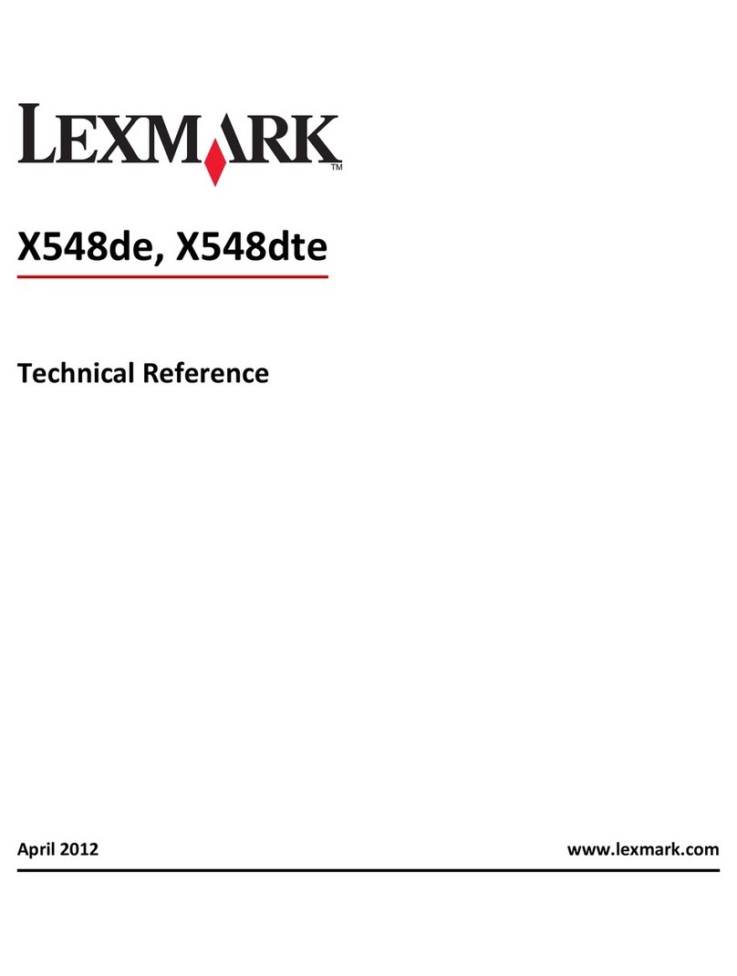 Lexmark X548DE User manual