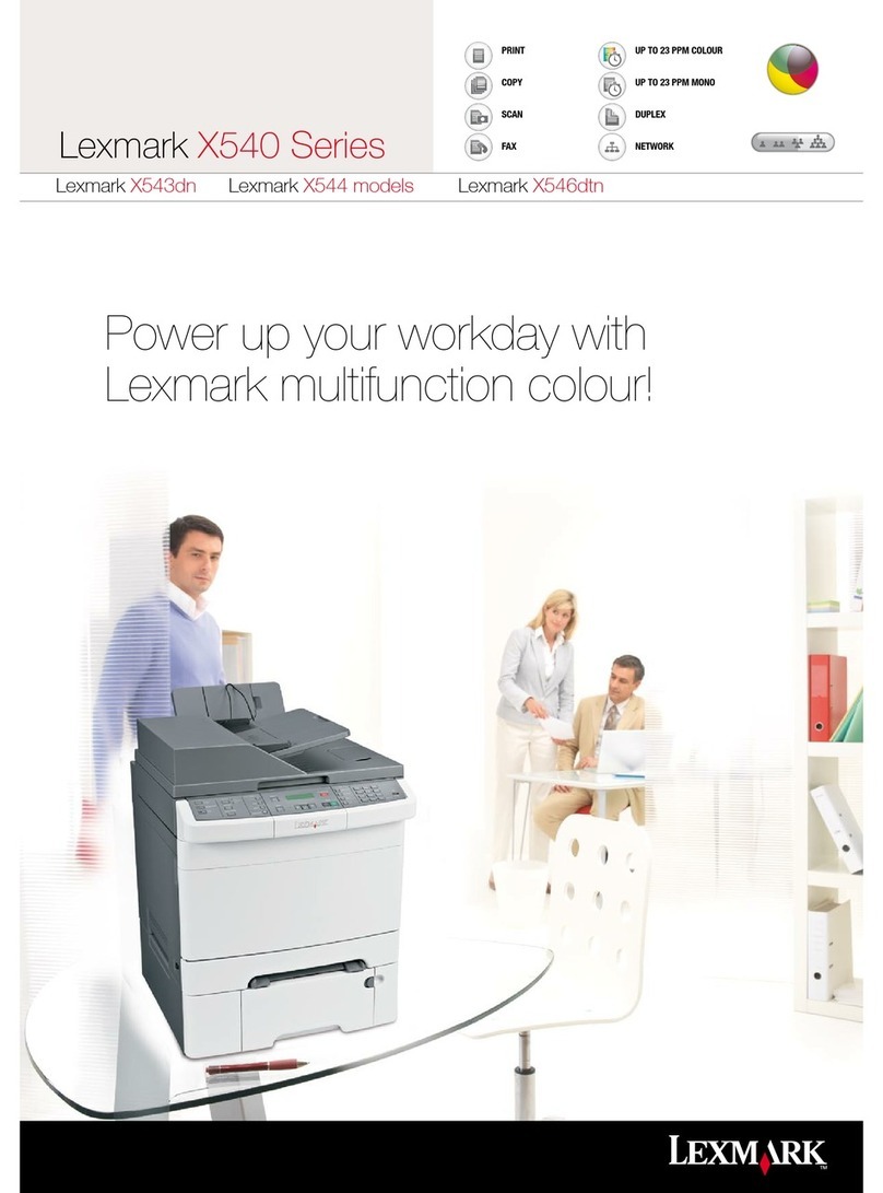 Lexmark X543DN User manual