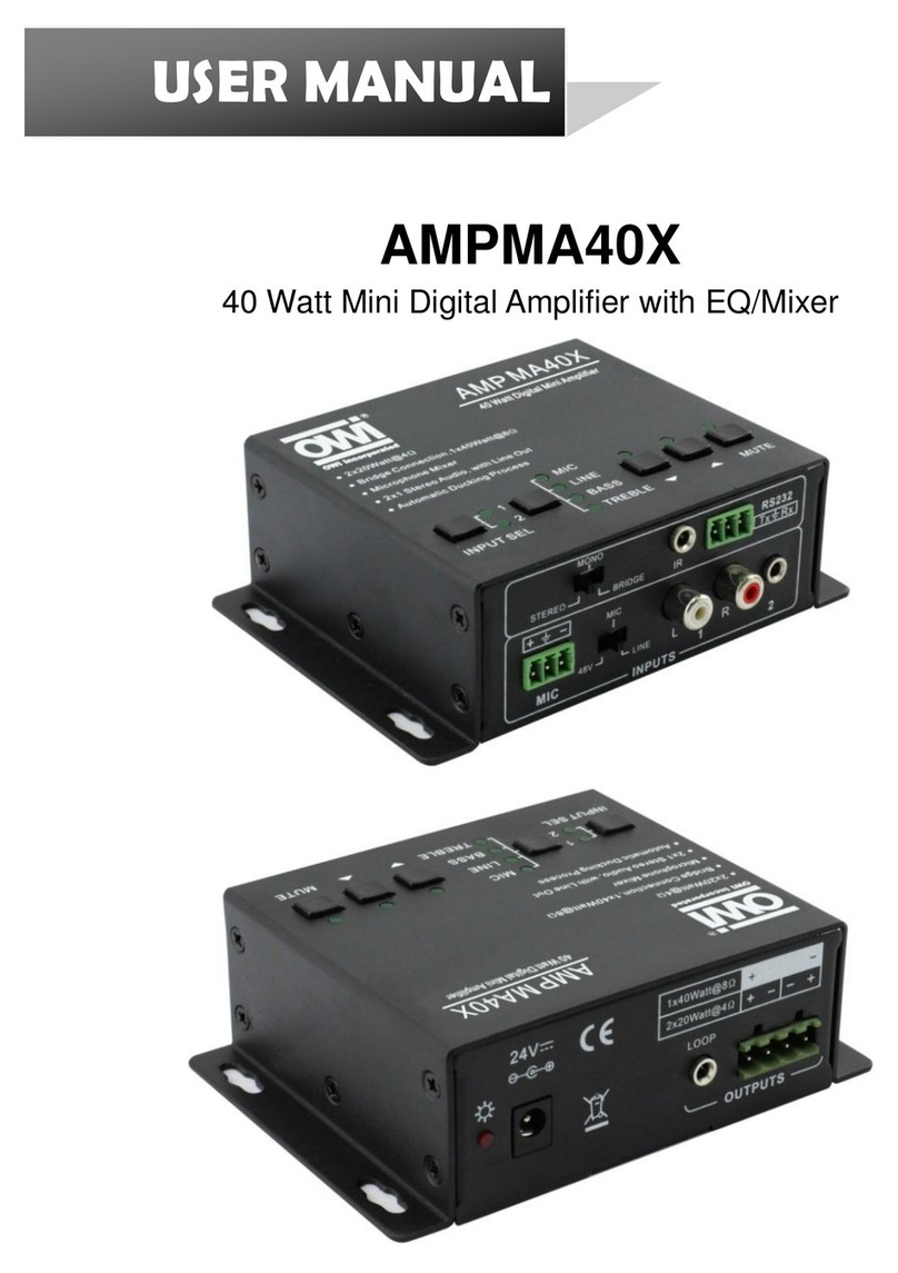 OWI AMPMA40X User manual