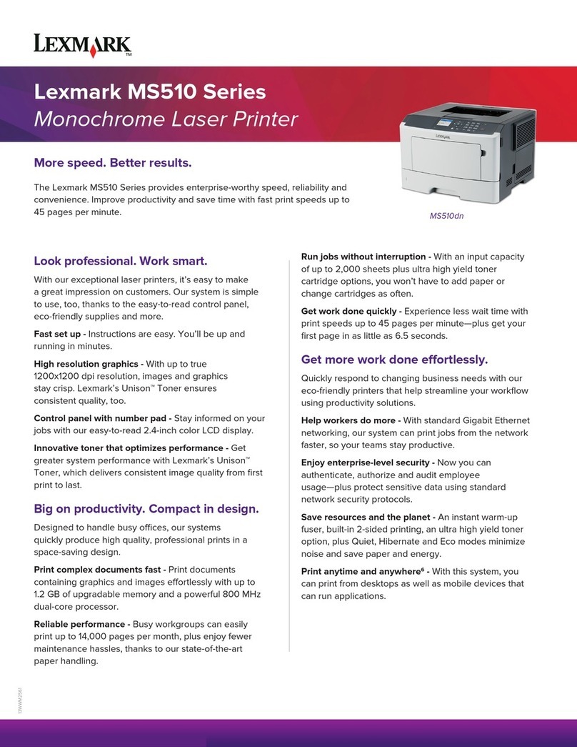 Lexmark MS510 Series Manual