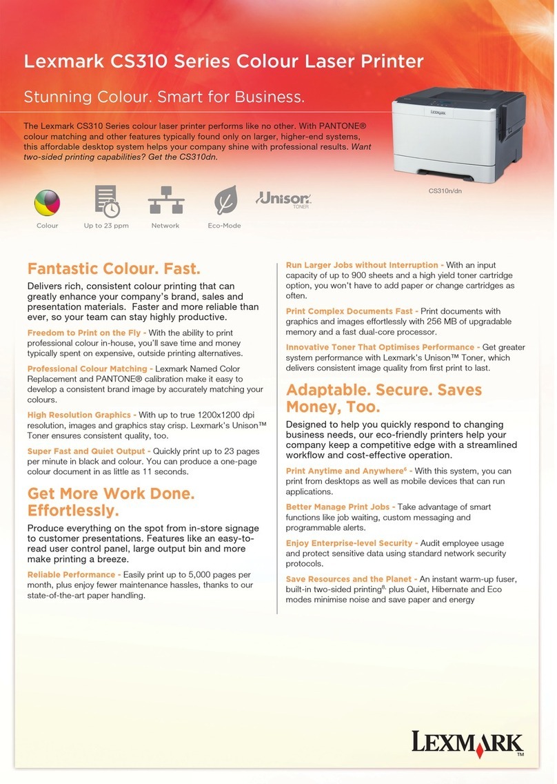 Lexmark CS310 Series Manual