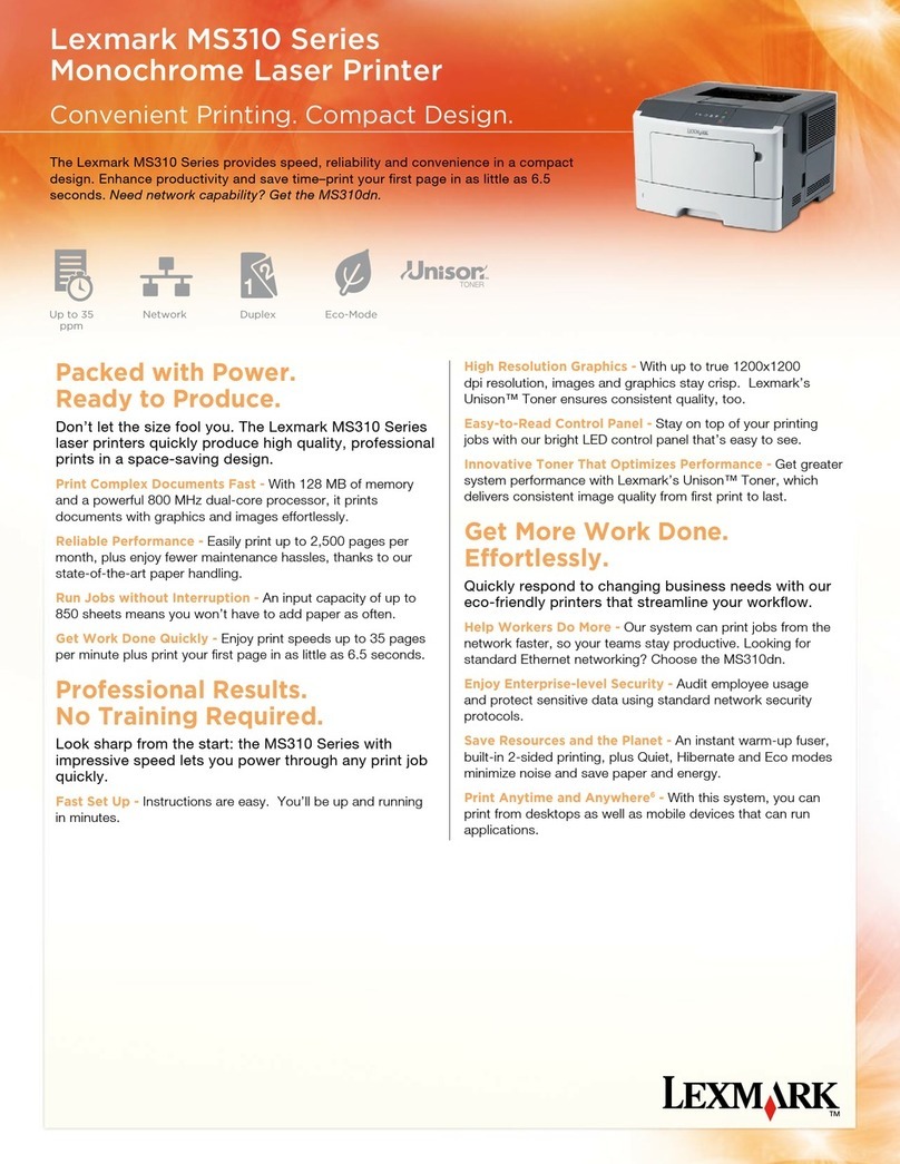 Lexmark MS310 Series Manual