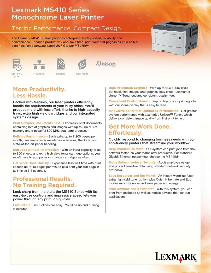 Lexmark MS410 series Manual