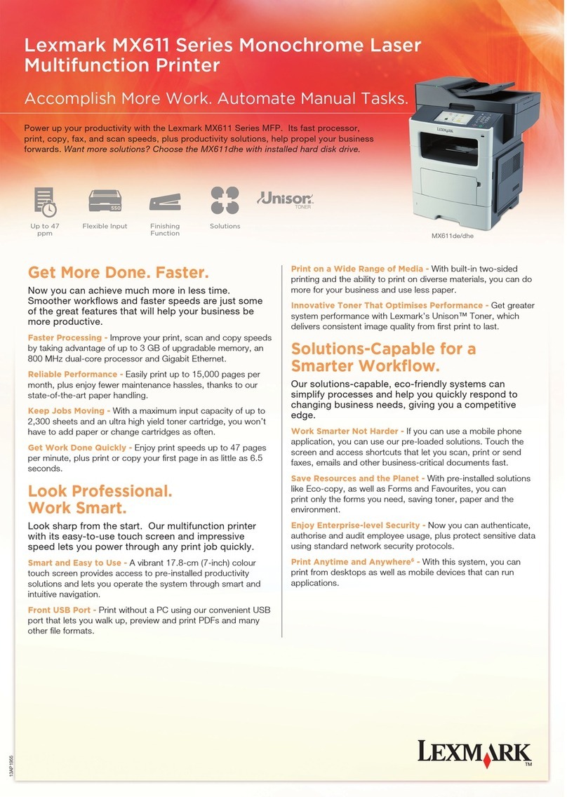 Lexmark MX611 Series Manual