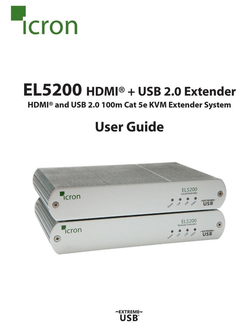 Icron EL5200 HDMI + USB 2.0 Extender User manual