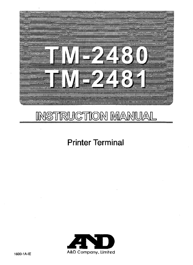 A&D TM-2480 User manual