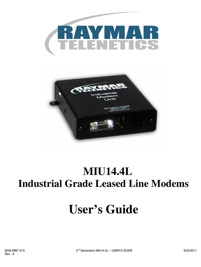 Raymar Telenetics MIU14.4L User manual