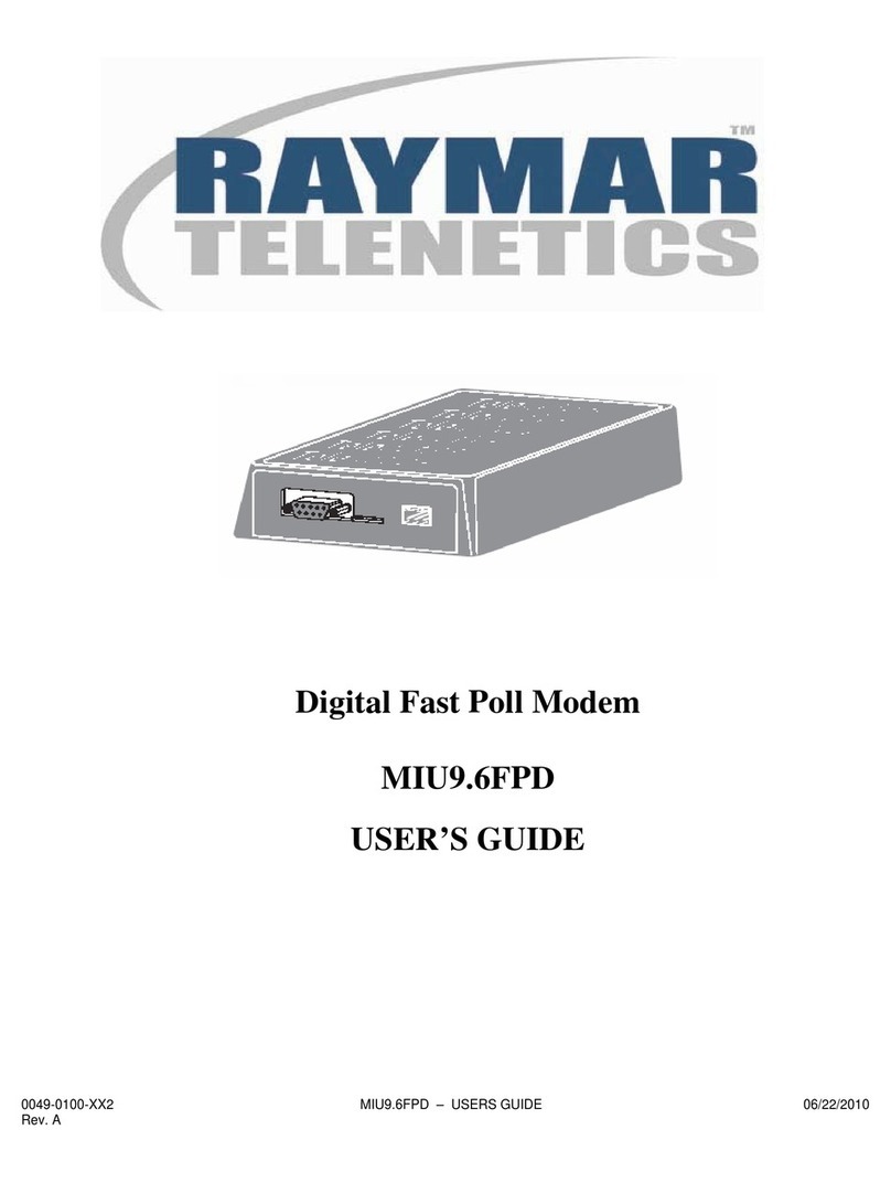 Raymar Telenetics MIU9.6FPD User manual