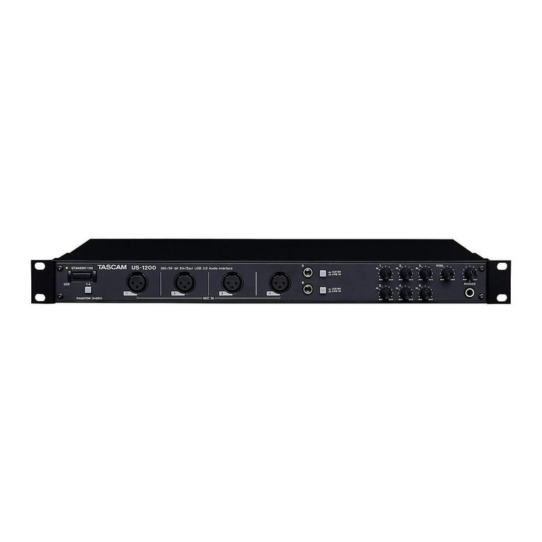 Tascam US-1200 owner's manual