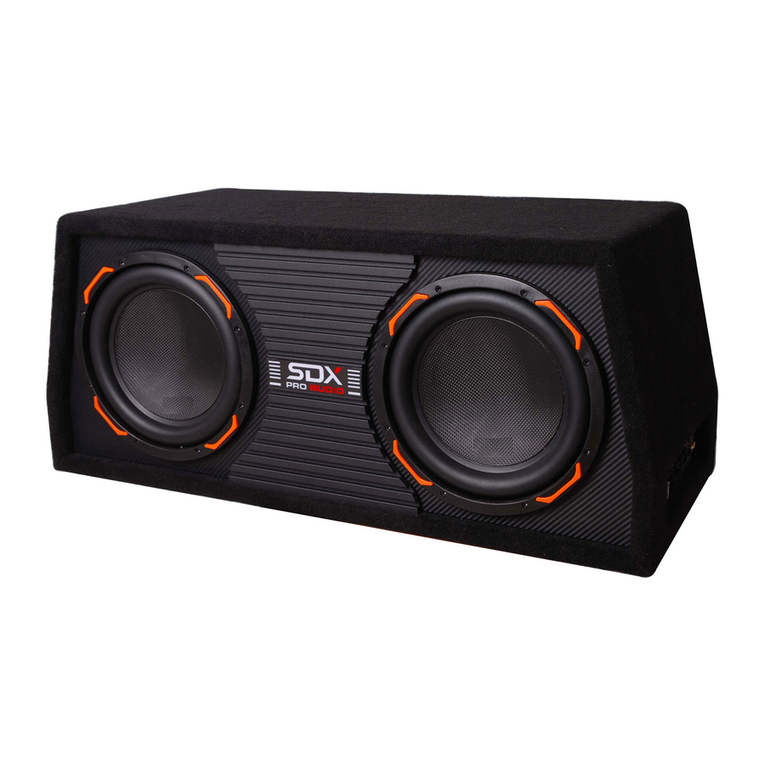 SDX Audio PK11210 Installation and owner's manual