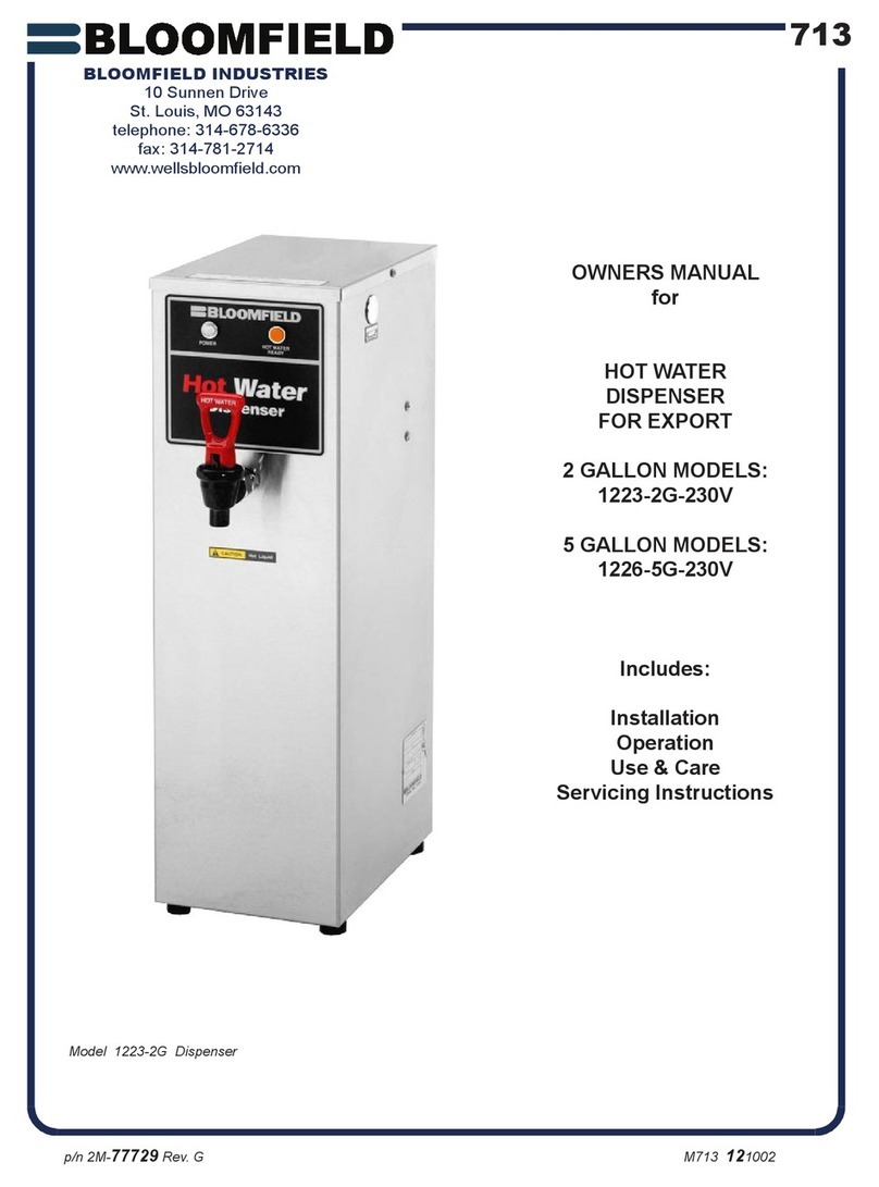 Bloomfield 1223-2G-230V User manual