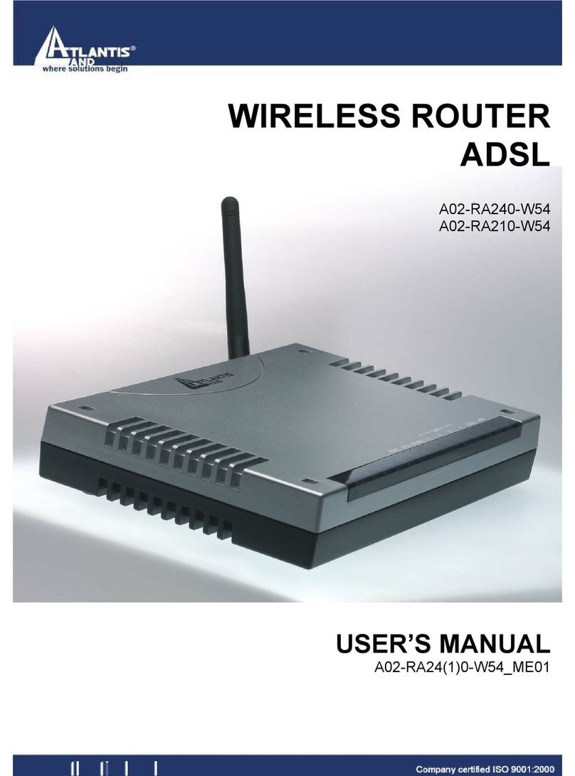 Atlantis A02-RA240-W54 user manual