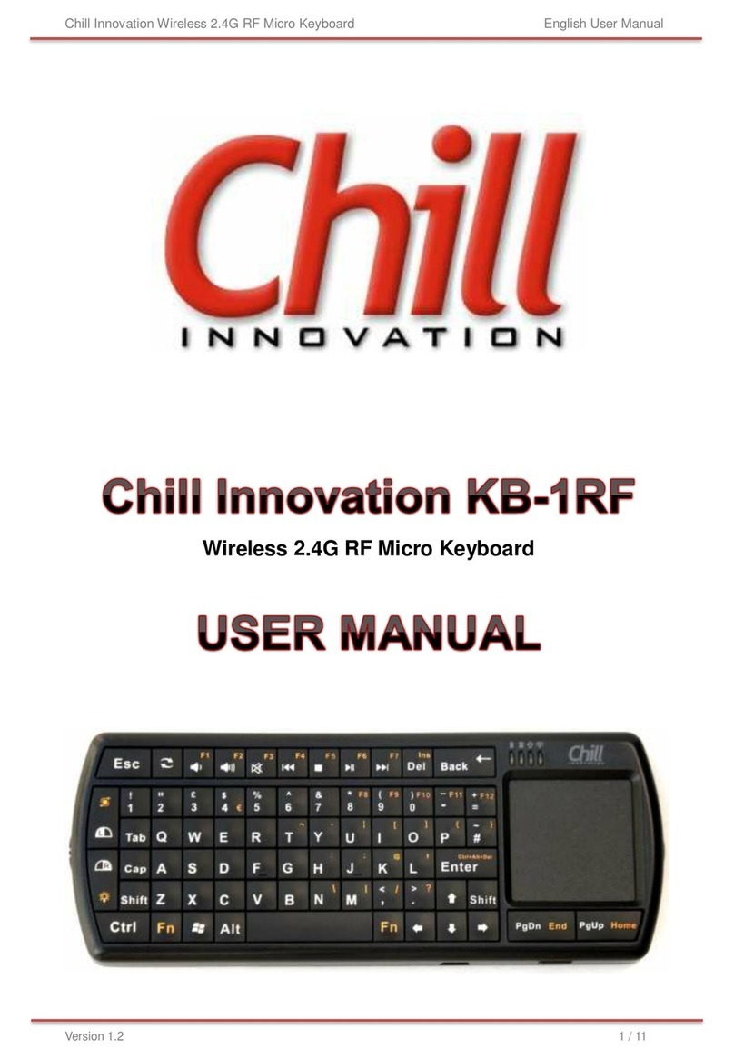 Chill innovation KB-1RF user manual