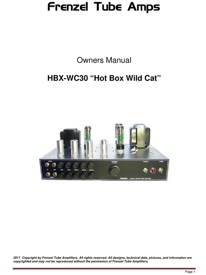 FRENZEL HBX-WC30 owner's manual