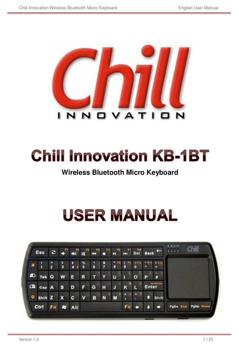 Chill innovation KB-1BT user manual