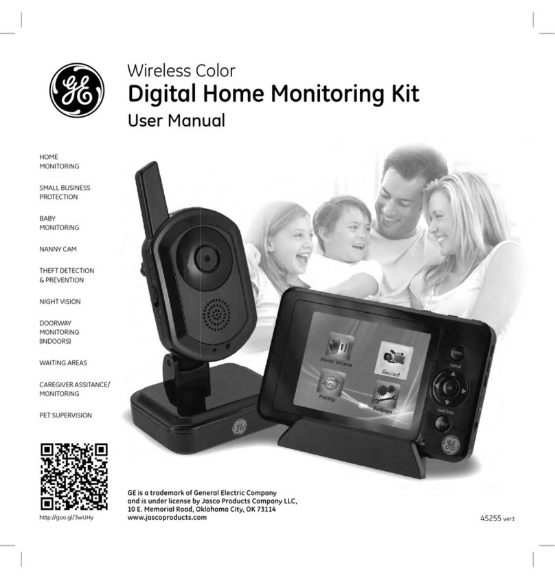 GE Wireless Color Digital Home Monitoring Kit User manual GE Wireless Color Digital Home Monitoring Kit User manual