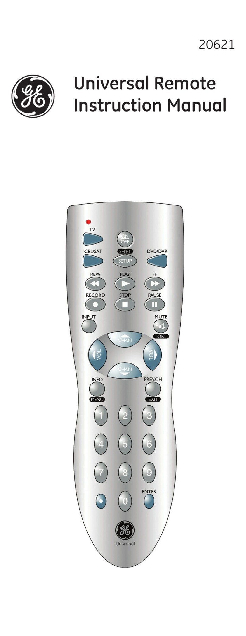 GE 20621 User manual