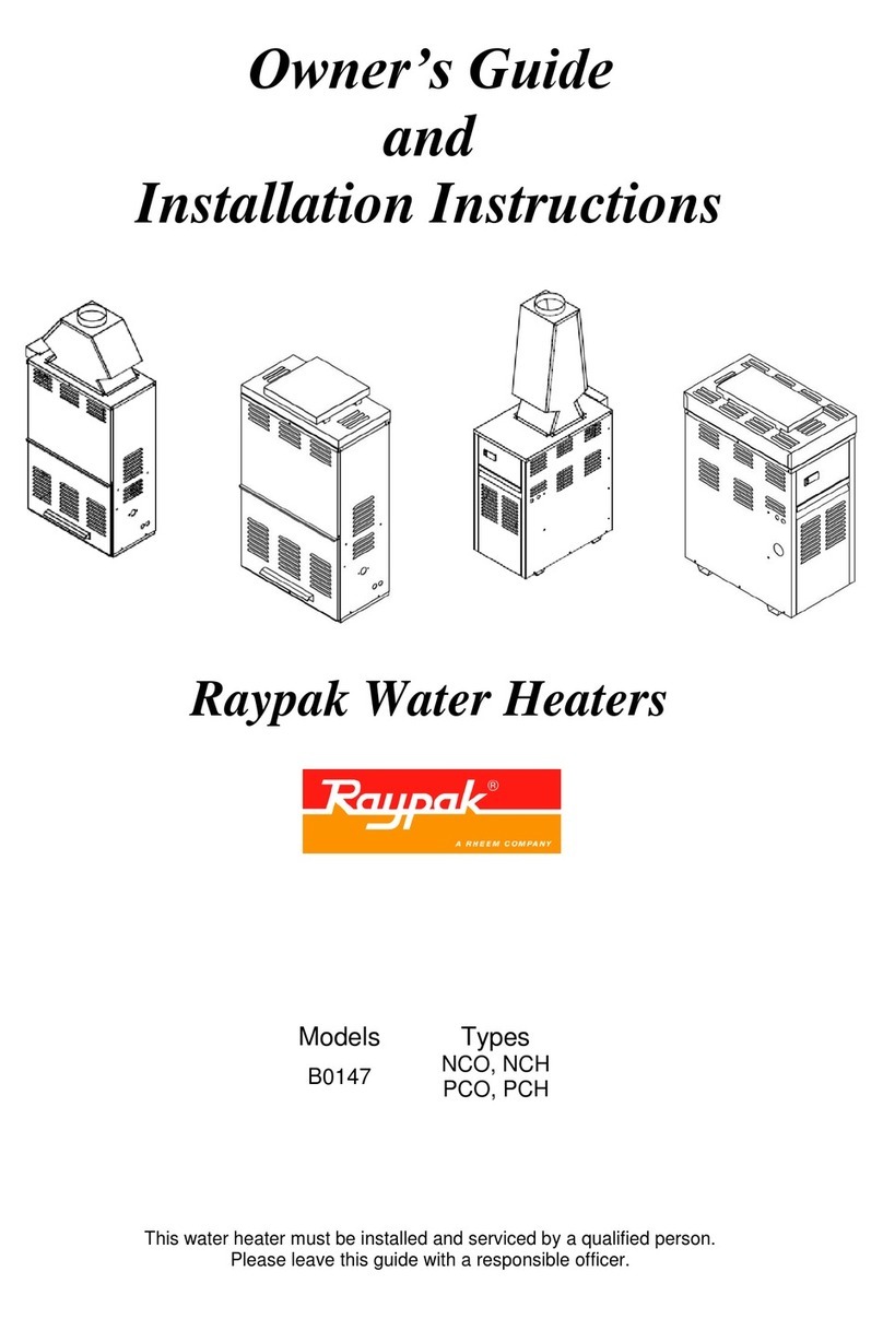 Raypak B0147 Technical Document Raypak B0147 Technical Document