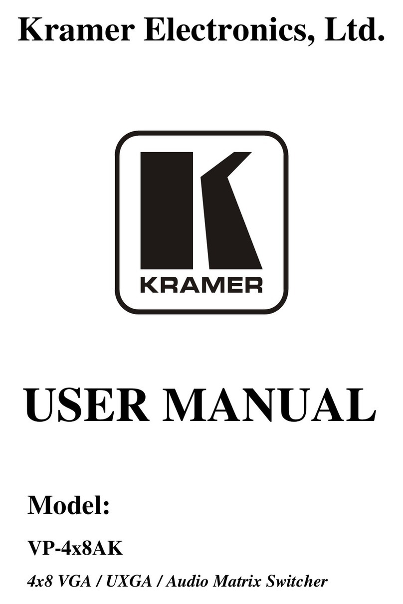 Kramer VP-4x8AK user manual