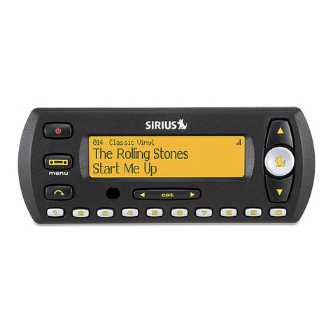 Sirius Satellite Radio Satellite Stratus 4 user guide