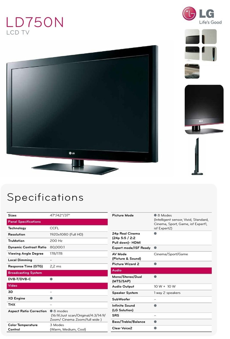 LG LD750N User manual