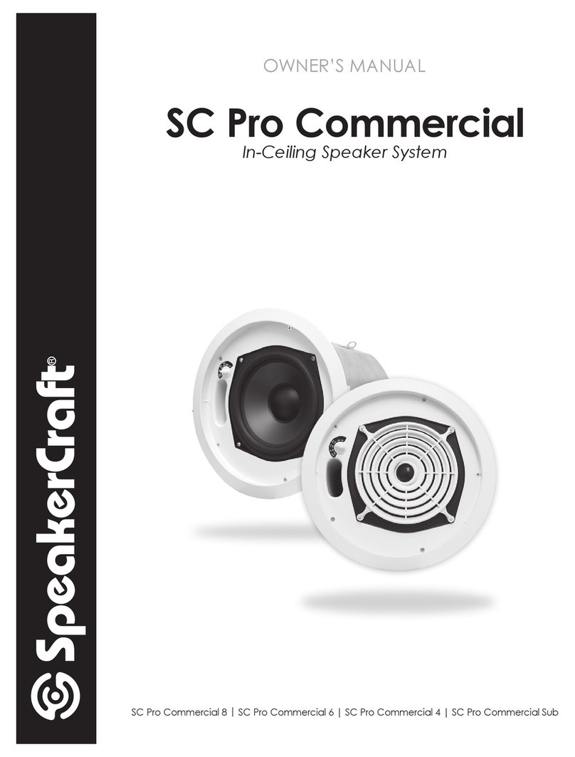SpeakerCraft SC Pro Commercial 8 User manual