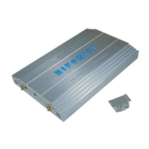 Hifonics TXi 1000 D owner's manual