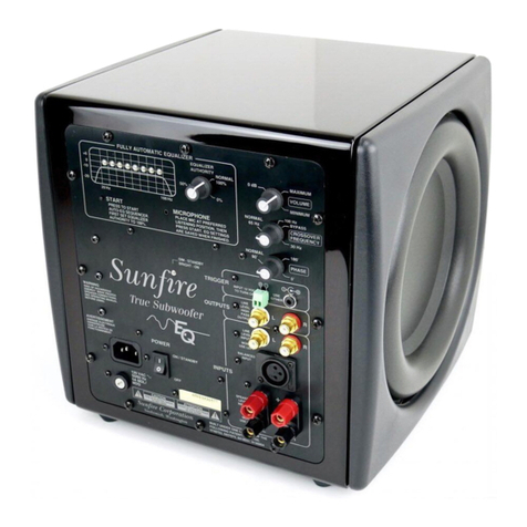 Sunfire True Subwoofer user manual
