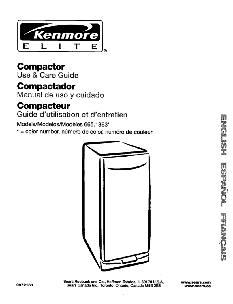 Kenmore 665.1363 Use & care guide