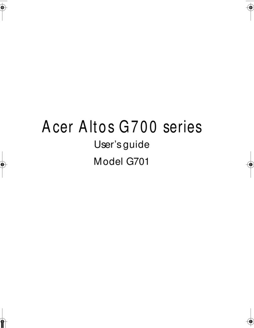Acer Altos G701 User manual
