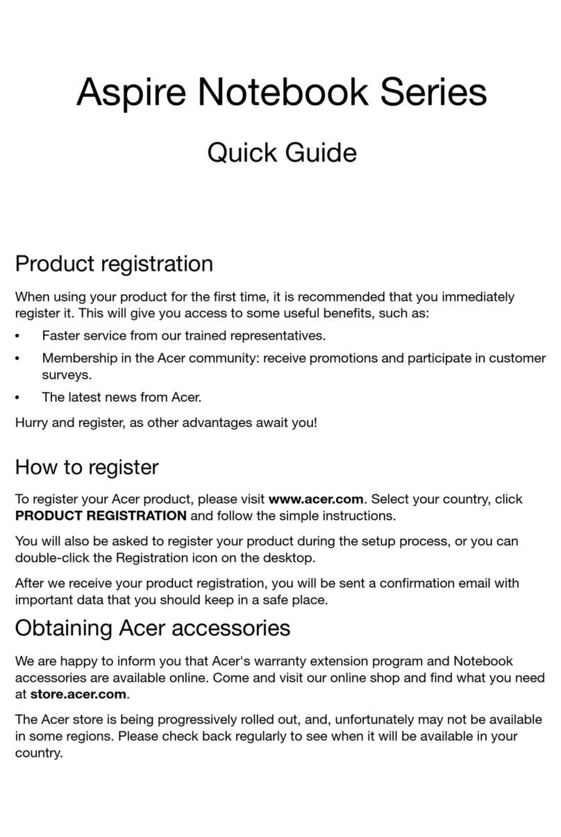 Acer Aspire Notebook Series User manual