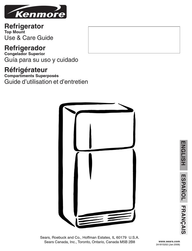 Kenmore Refrigerator User manual