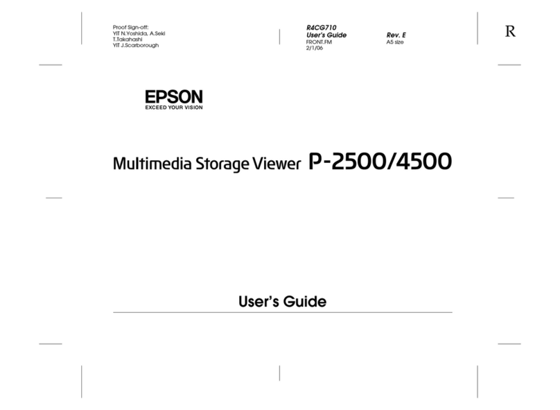 Epson P-2500 User manual