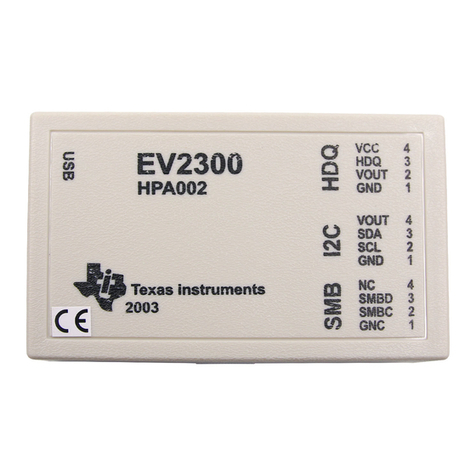 Texas Instruments EV2300 user guide