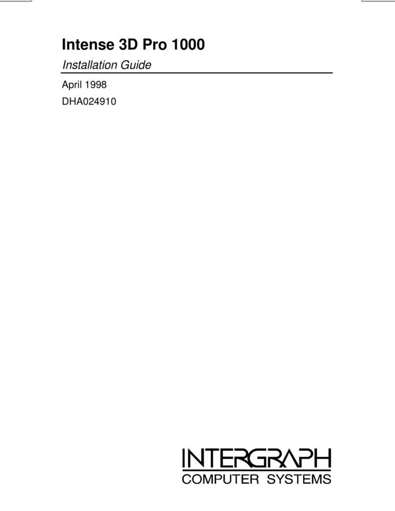 Intergraph Intense 3D Pro 1000 installation guide
