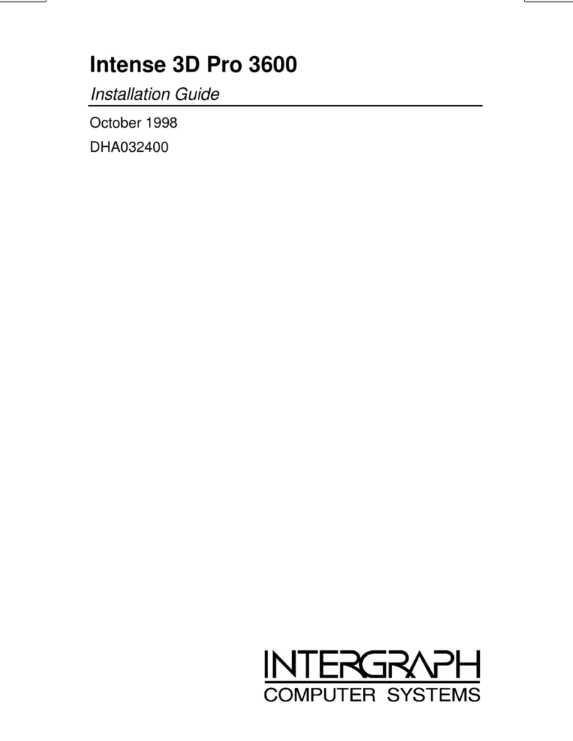 Intergraph Intense 3D Pro 3600 installation guide