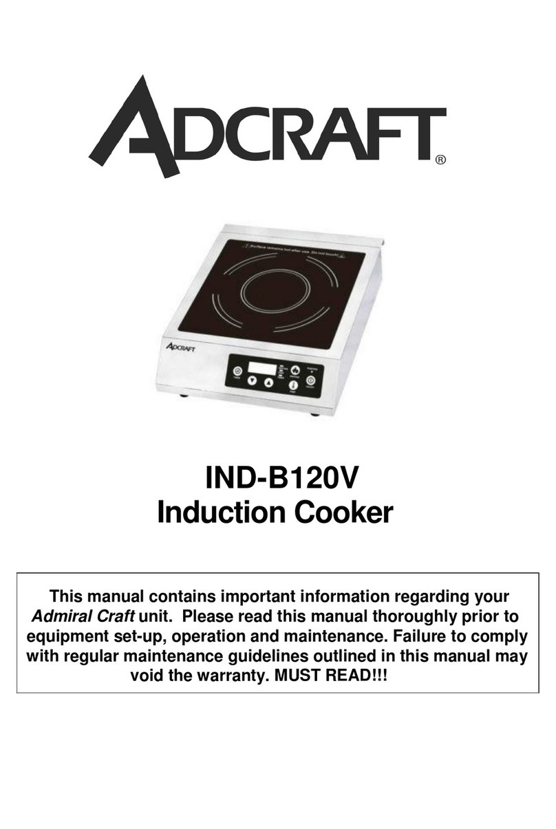 Adcraft IND-B120V Operating manual