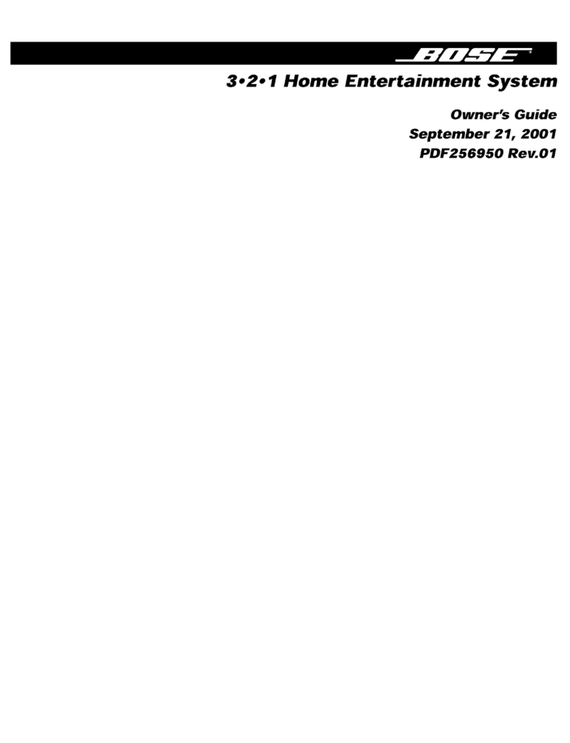 Bose PDF256950 User manual
